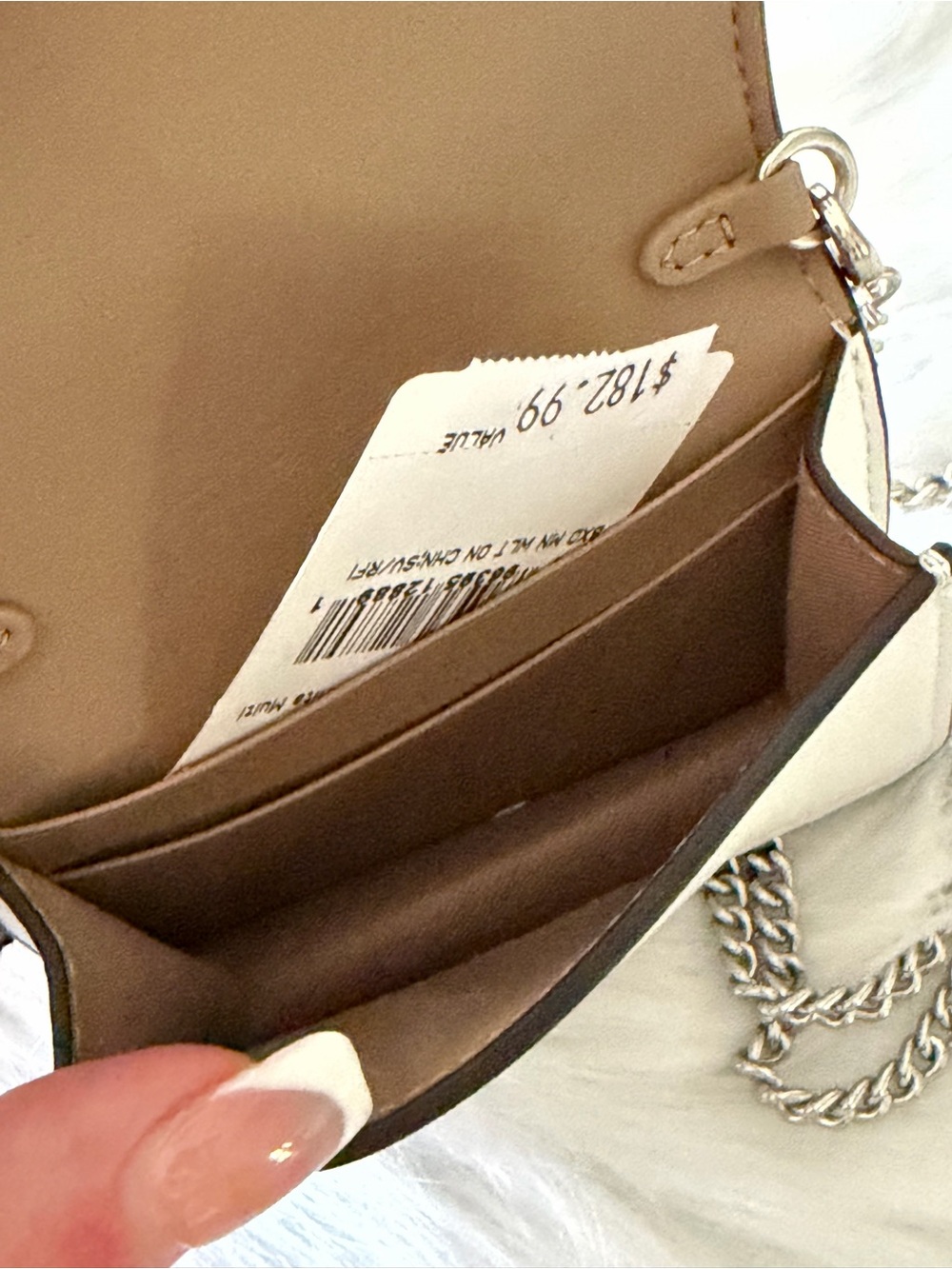 Coach Mini Boxed Card Wallet W/ Chain - Picture 5 of 8